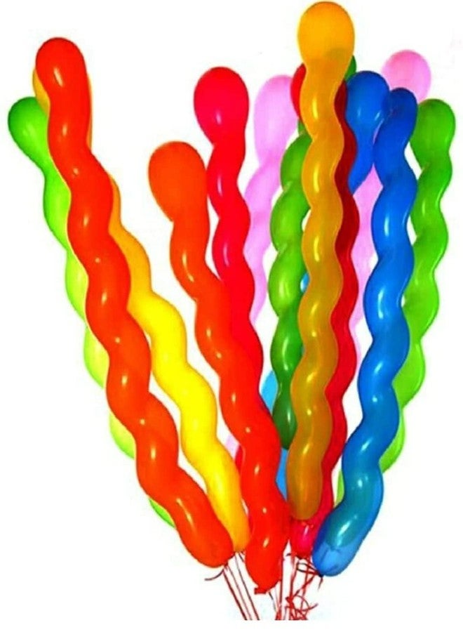 Crazy Sutra Spiral Latex Balloons For Kids Birthday Party Decor, 40 Pieces (Multicolor) - Image 4
